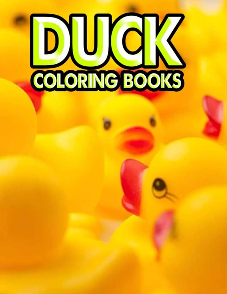 Duck coloring books a unique collection of coloring pages