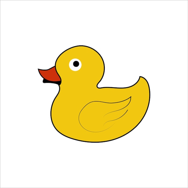 Premium vector number coloring page for children cute cartoon duck learn numbers and colors