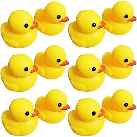 Buy rubber ducks squeak float ducky baby shower pool toy for toddlers