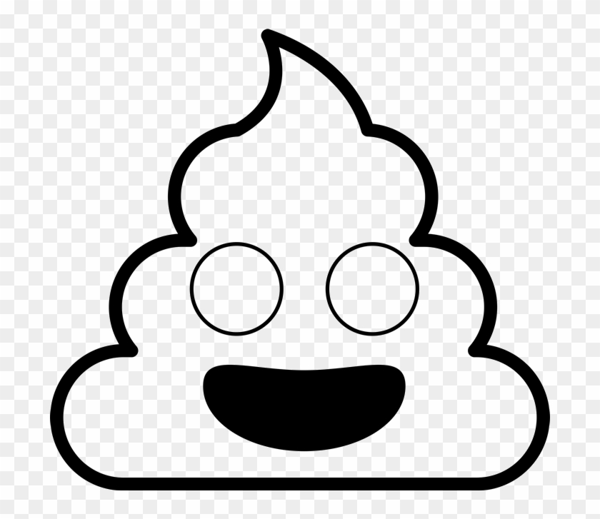 Professor poop emoji rubber stamp