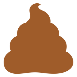 Simple poop emoji silhouette png svg design for t