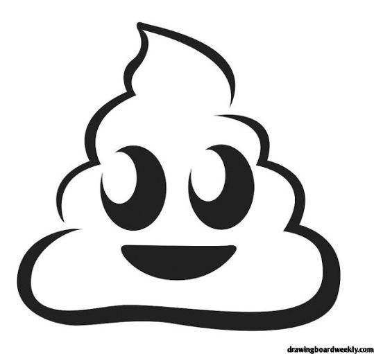 Emace your creativity with poop emoji coloring pages