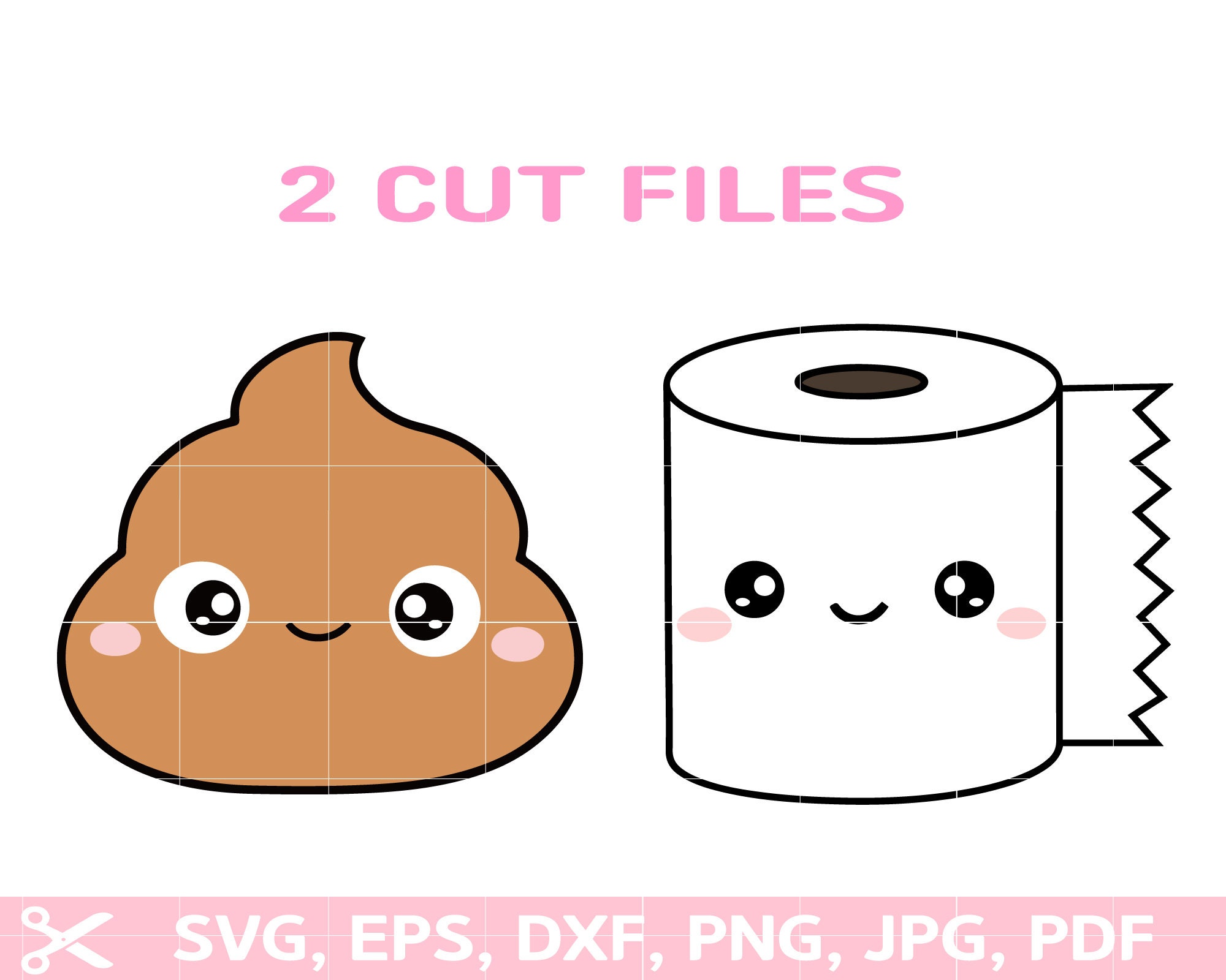 Poop svgtoilet paper svg poop emoji svg layered paper