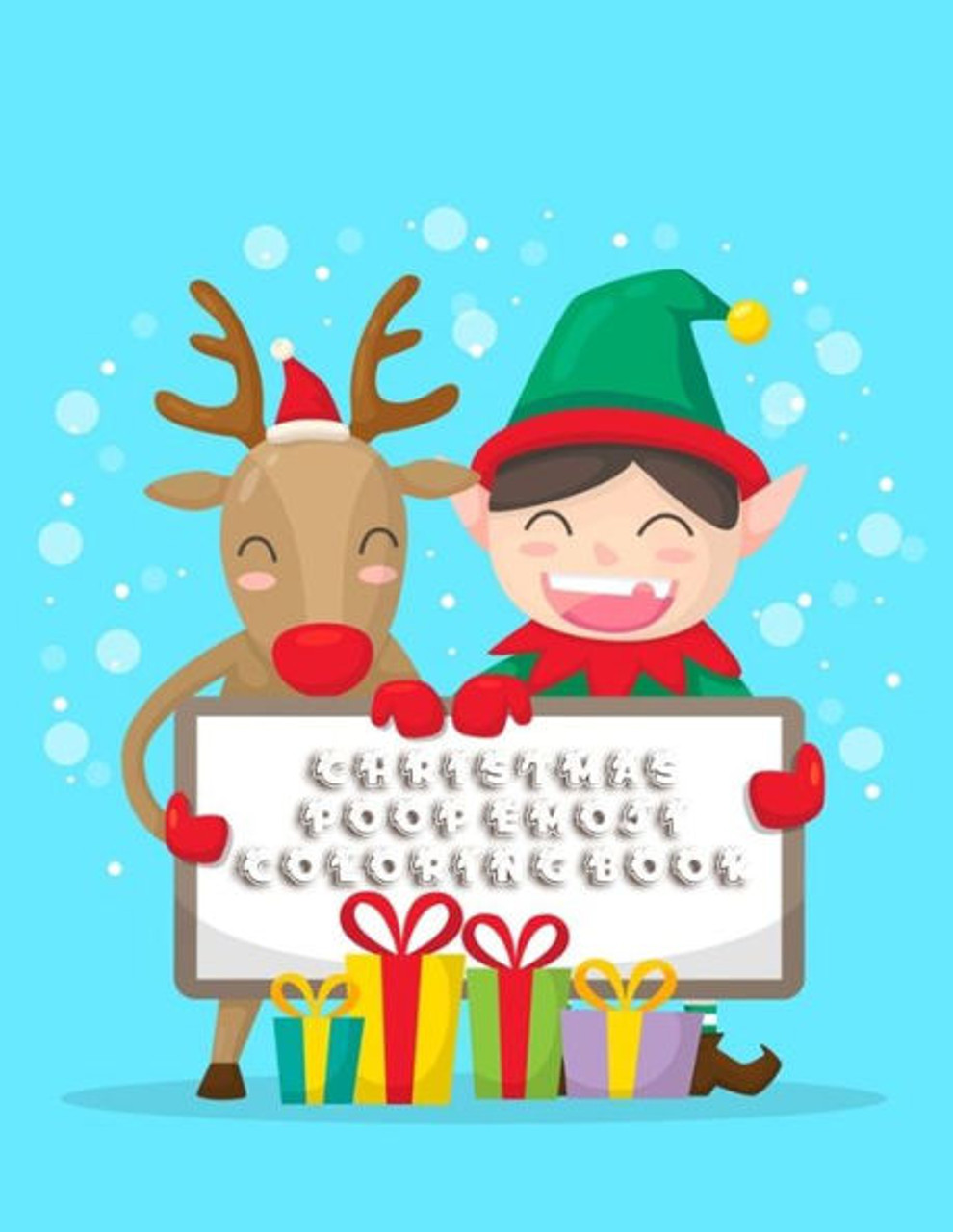 Christmas poop emoji coloring book awesome festive pages of christmas holiday emoji stuff coloring fun activities for kids girls boys teens adults
