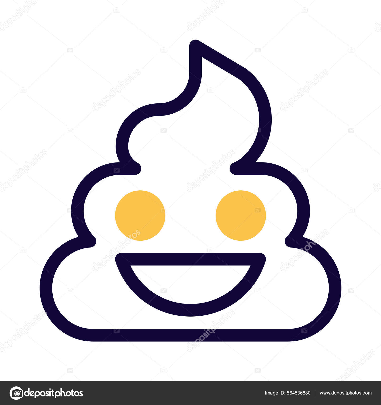 Kakka emoji kuva edustaa hymyilevã layout â kuvapankkivektori getnet