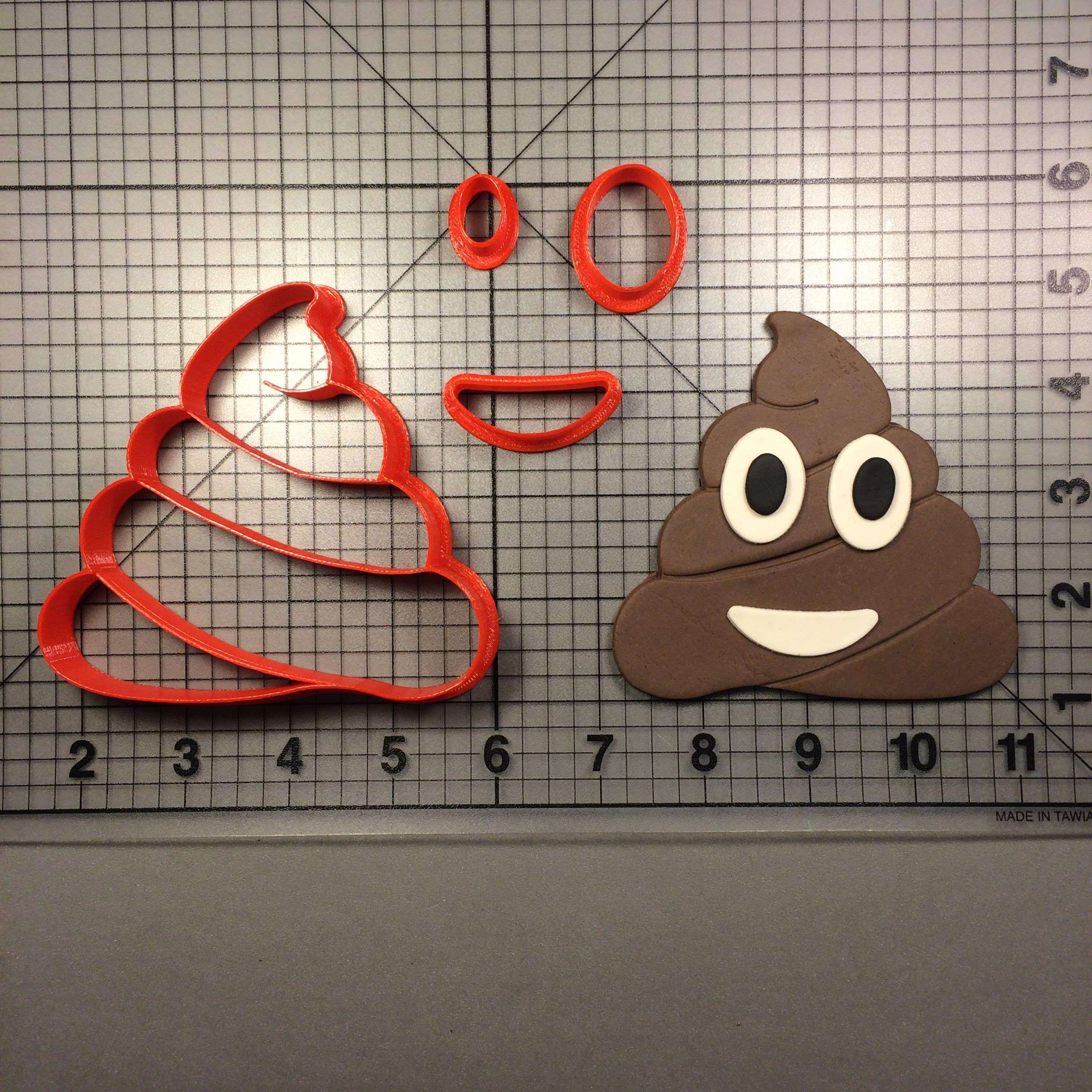 Poop emoji cookie cutter set jb cookie cutters