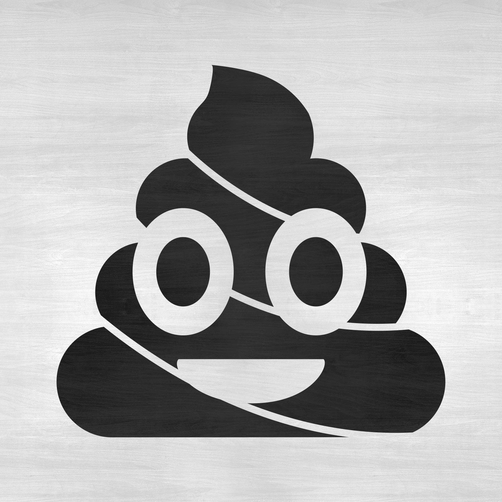 Emoji poop stencil template