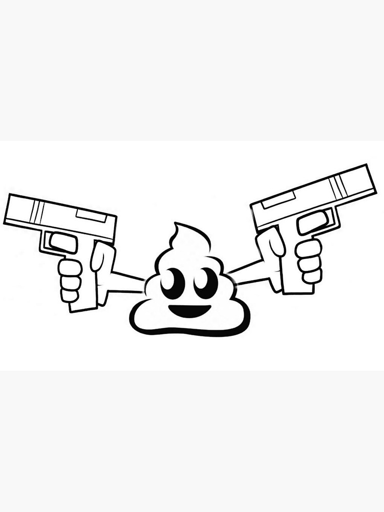 Poop emoji holding g sticker for sale by timothy campbell
