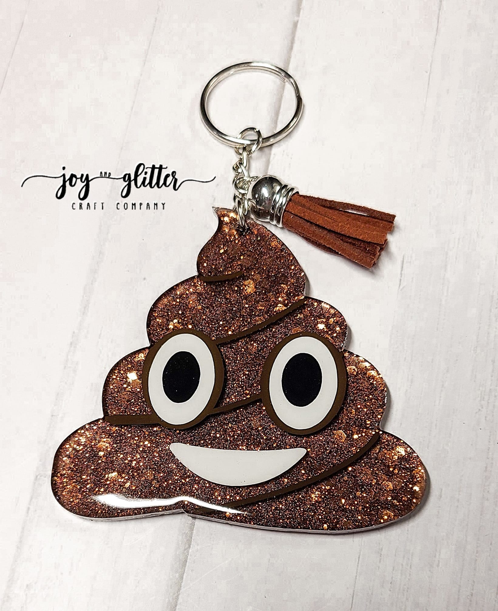 Poop emoji acrylic blank inch â