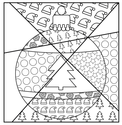 Christmas pop art coloring page free printable coloring pages