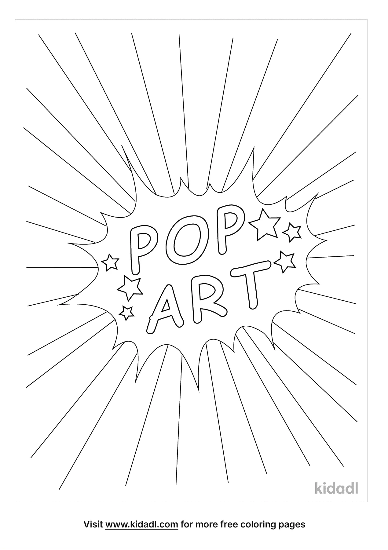 Free pop art coloring page coloring page printables