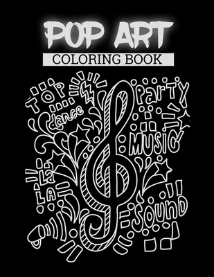 Pop art coloring book pop art