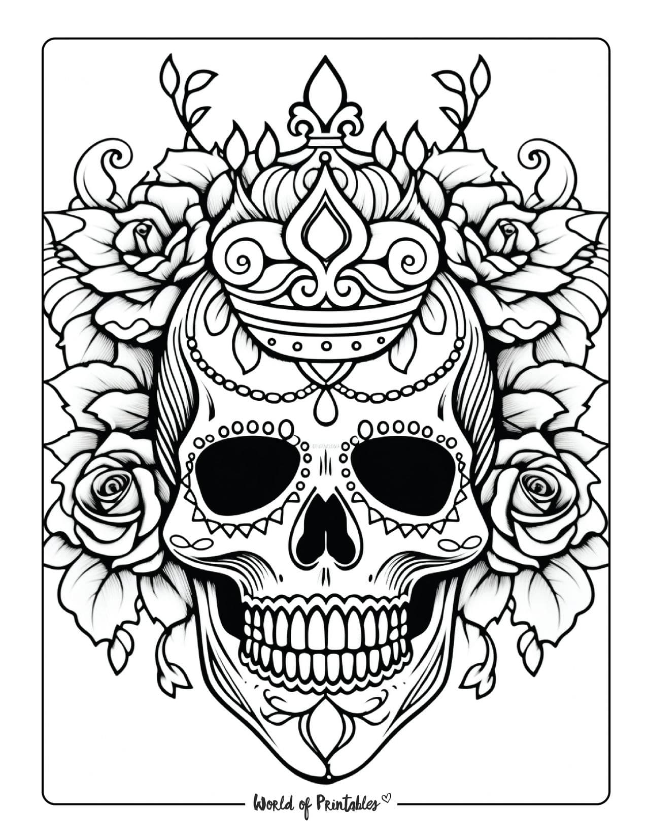 Skull coloring pages