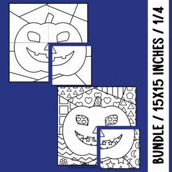 Halloween coloring pages activities pop art craft pumpkin collaborative poster halloween coloring pages halloween coloring coloring pages