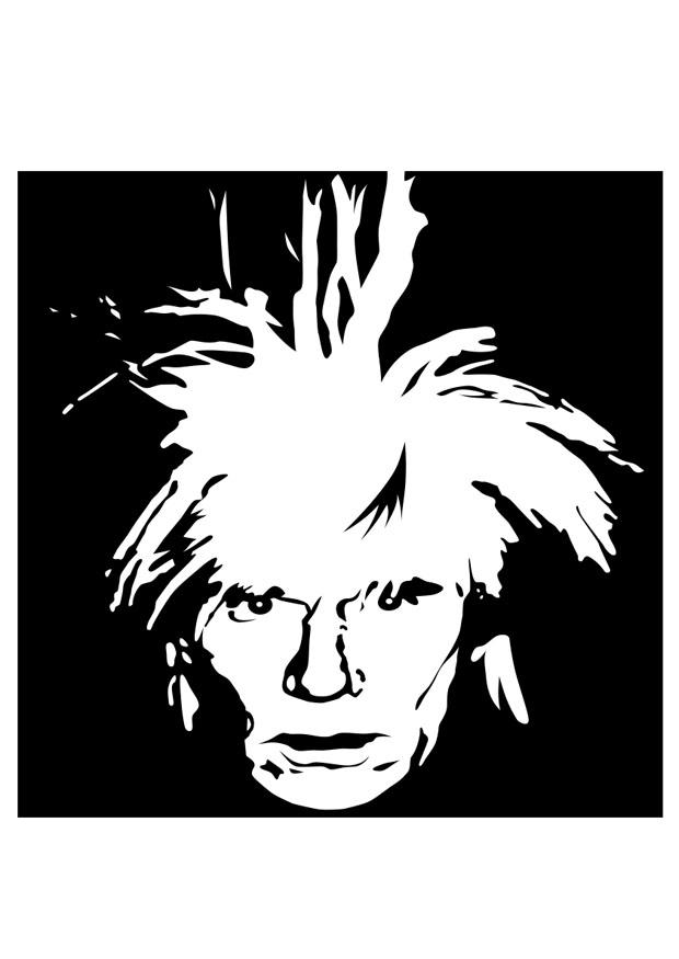 Coloring page andy warhol