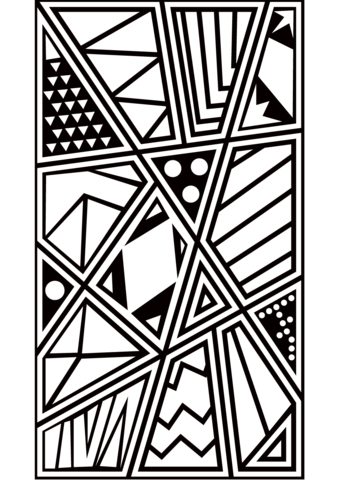 Pop art pattern coloring page free printable coloring pages