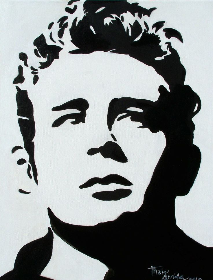 Stencils james dean stencil reusable stencil not a vinyl pop art painting silhouette art pop art face
