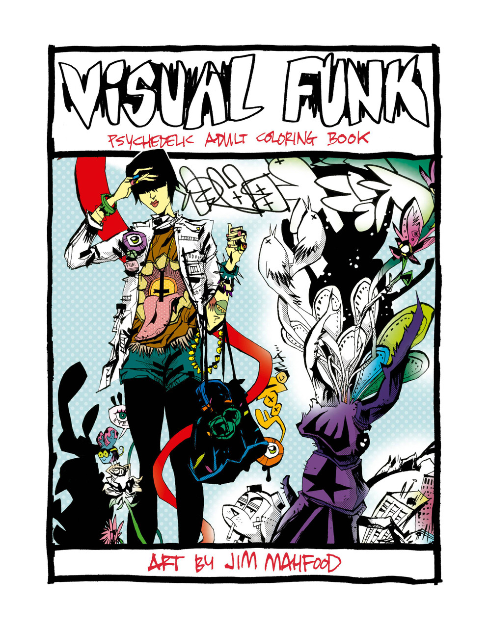 Visual funk street art adult loring book