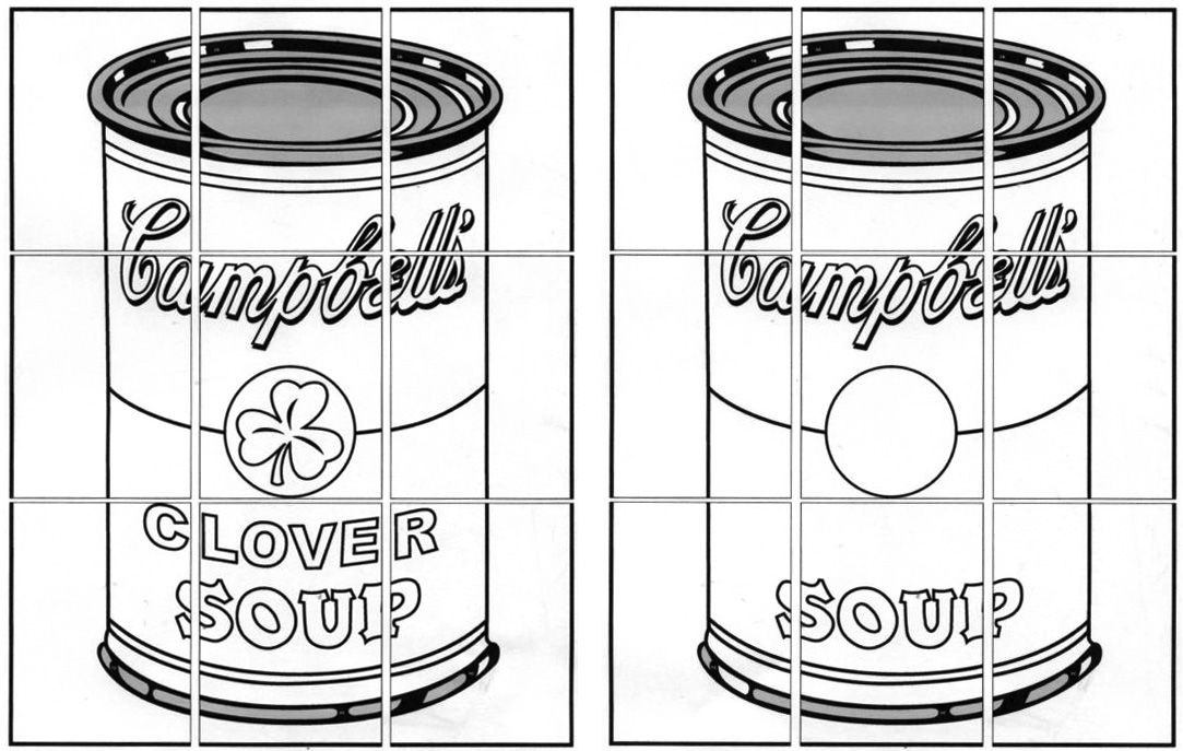 Pop art printable colouring page