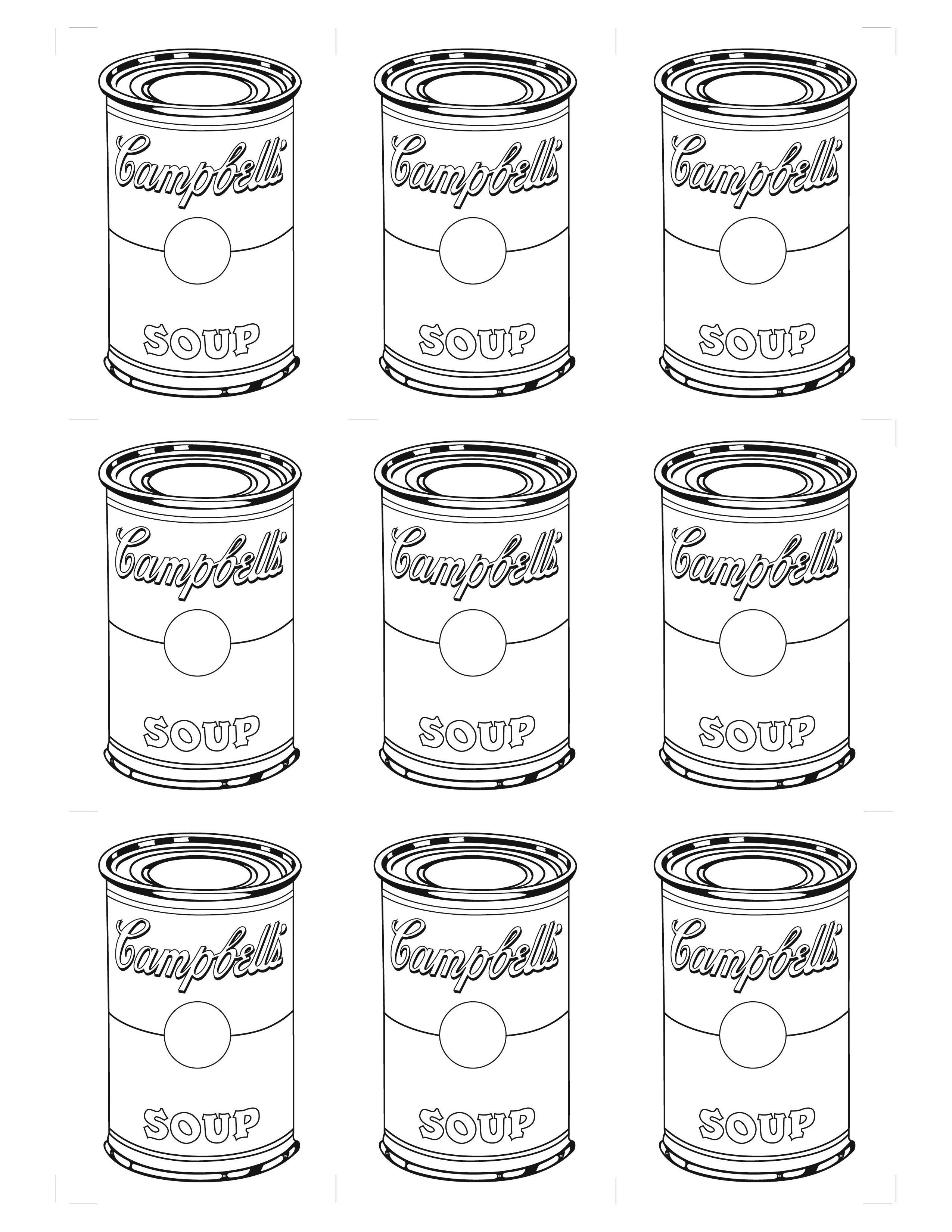 Printable andy warhol template free