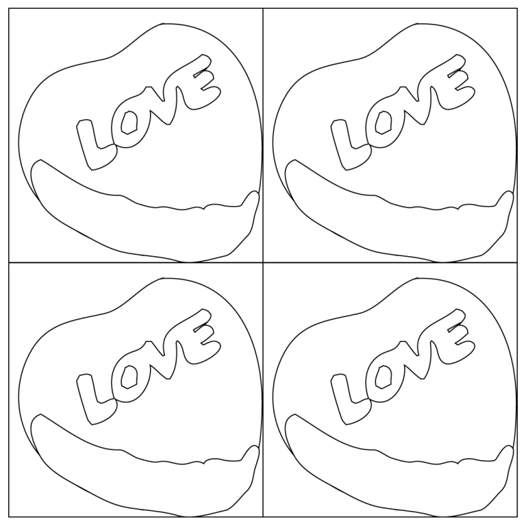 Pop art coloring page â