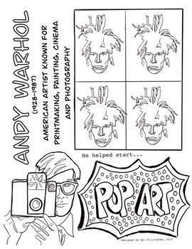 Andy warhol coloring page