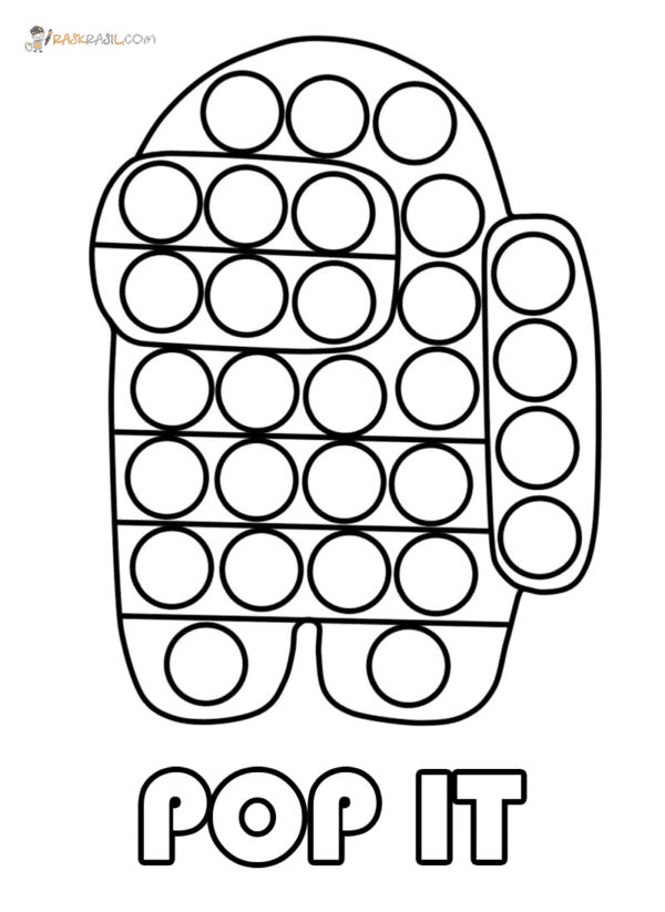 Pop it coloring pages printable for free download