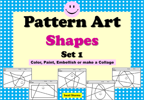 Pop artpattern art shapes set teaching resources