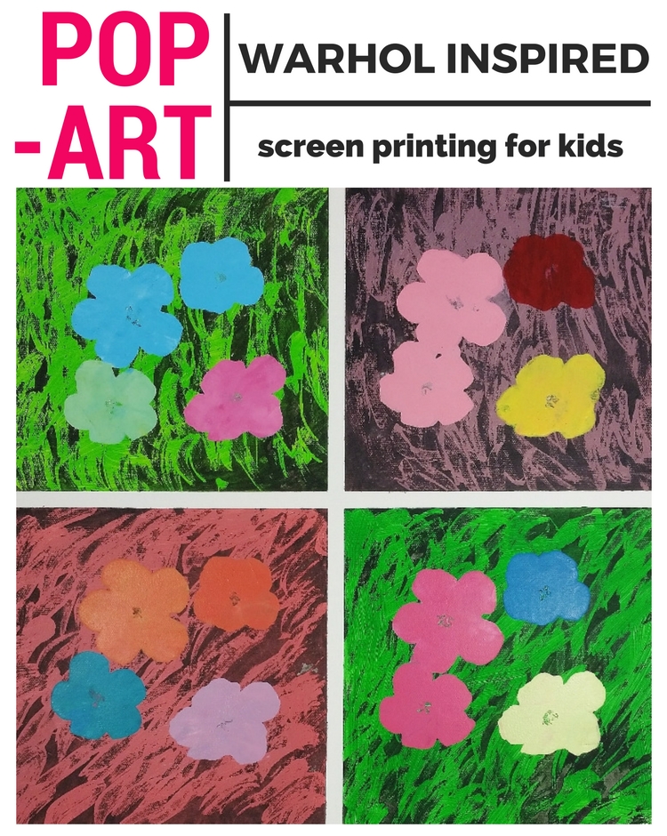 Pop art for kids andy warhol inspired screen printing woo jr kids activities childrens publishing