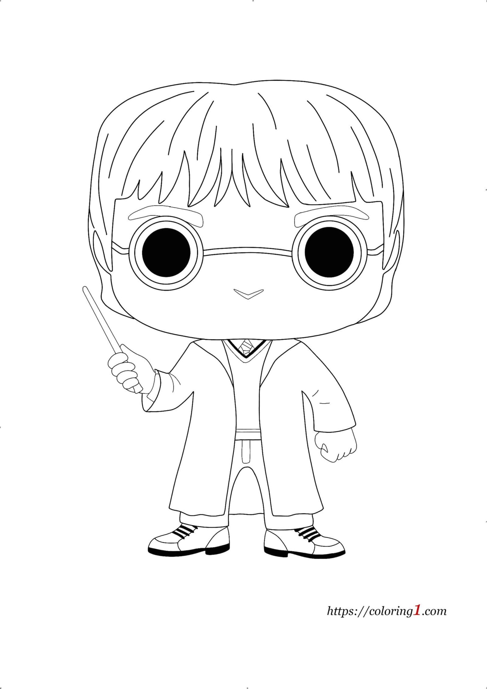 Harry potter pop coloring pages