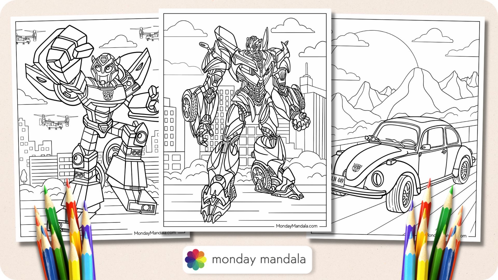 Bumblebee coloring pages free pdf printables