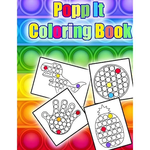 Pop it coloring book pop it coloring books for kids popp it fidget theme coloring book for kids herlock sholmes books