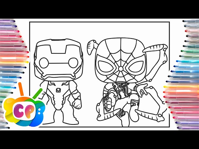 Funko pop spiderman coloring pagesfunko pop iron manelektronomia x stahl x rud