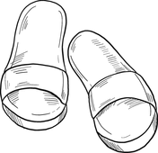 Pop art flip flops coloring page free printable coloring pages