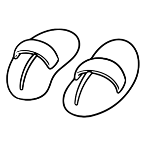 Sandals coloring pages printable for free download