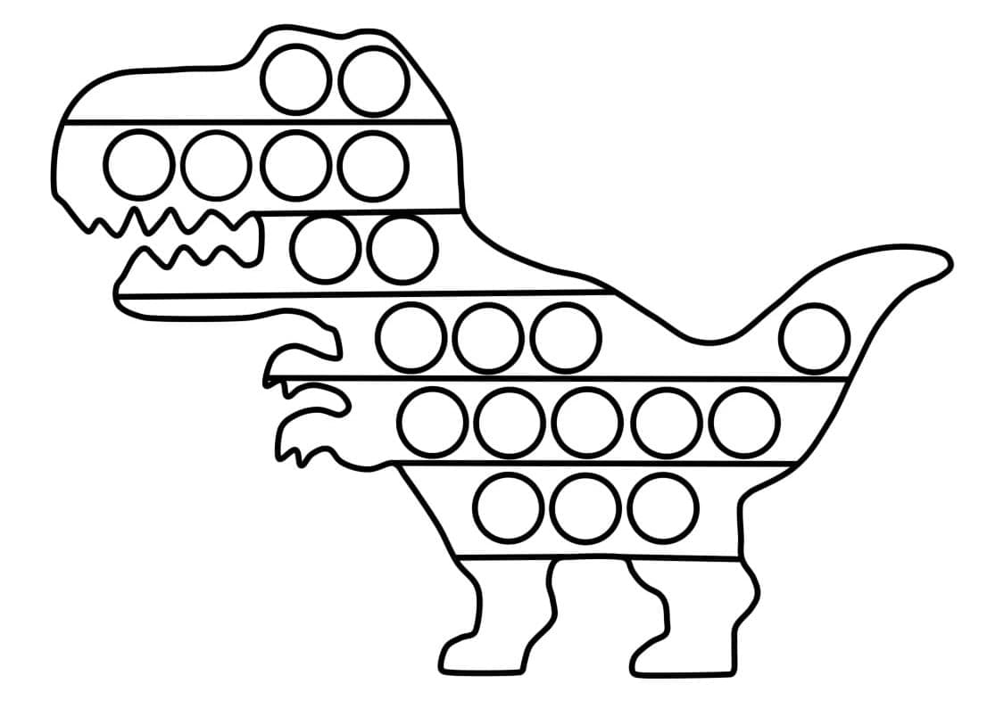 Pop it coloring pages