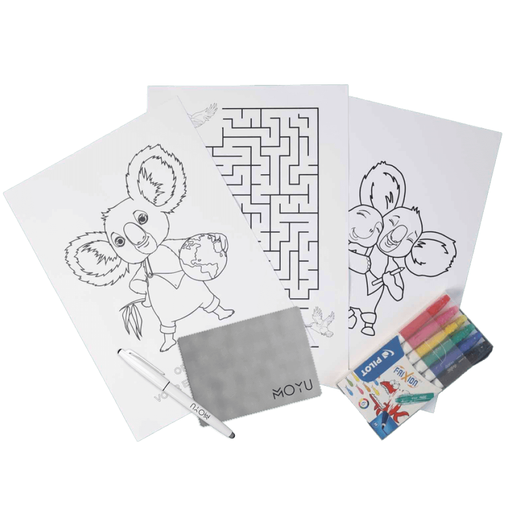 Koos erasable coloring sheets moyu kids