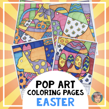 Easter activities pop art coloring sheets coloring pages for easter