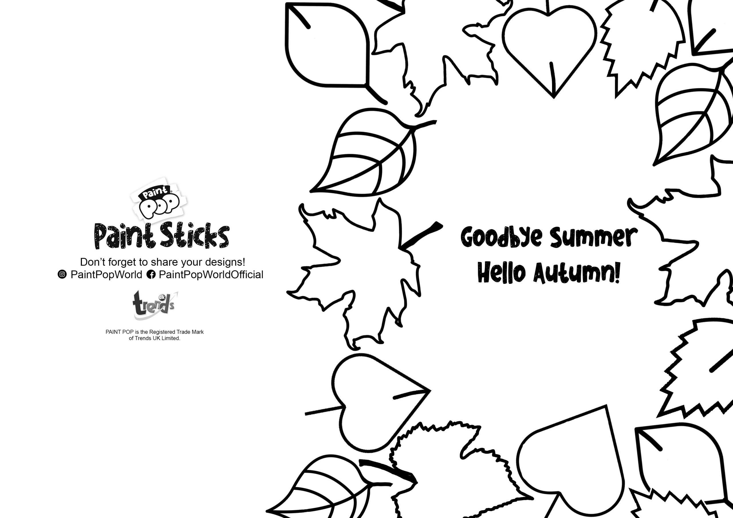 Downloadable paint pop colouring sheets activities