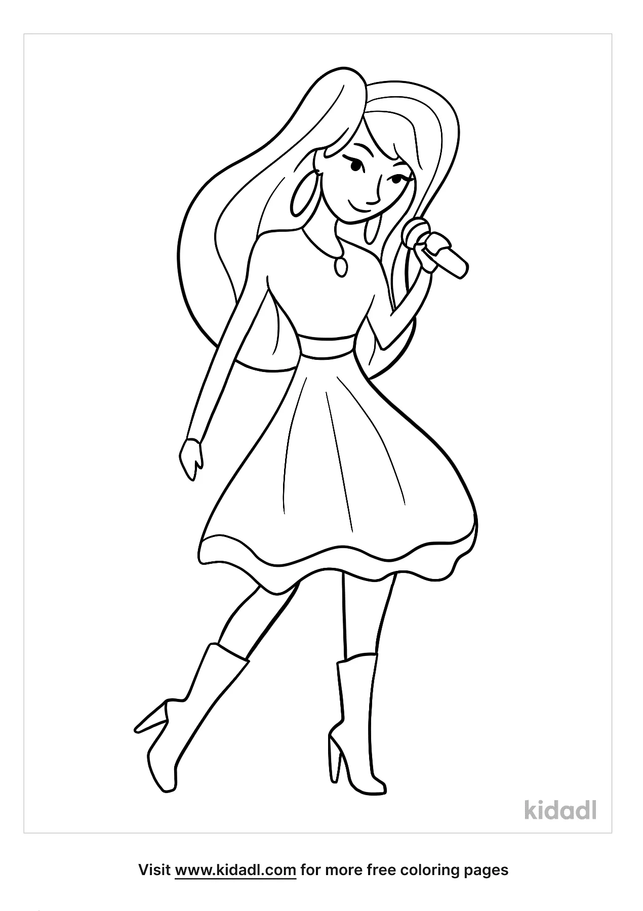 Free popstar coloring page coloring page printables