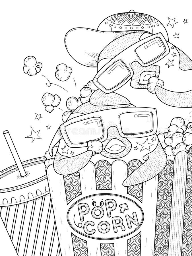 Movie coloring stock illustrations â movie coloring stock illustrations vectors clipart