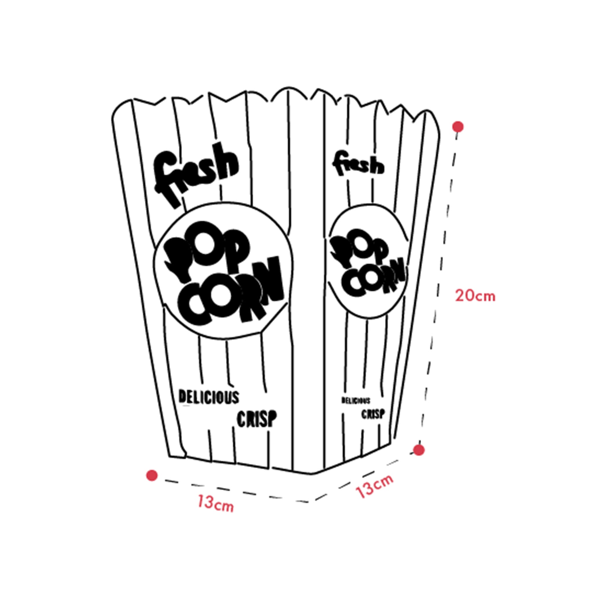 Large oz fresh popcorn boxes pack of