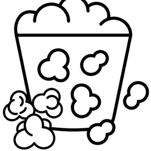 Popcorn coloring pages printable for free download