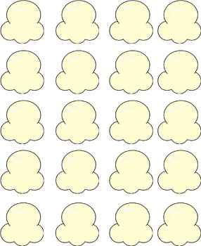 Popcorn counting mats by amazinglessonsfriends tpt