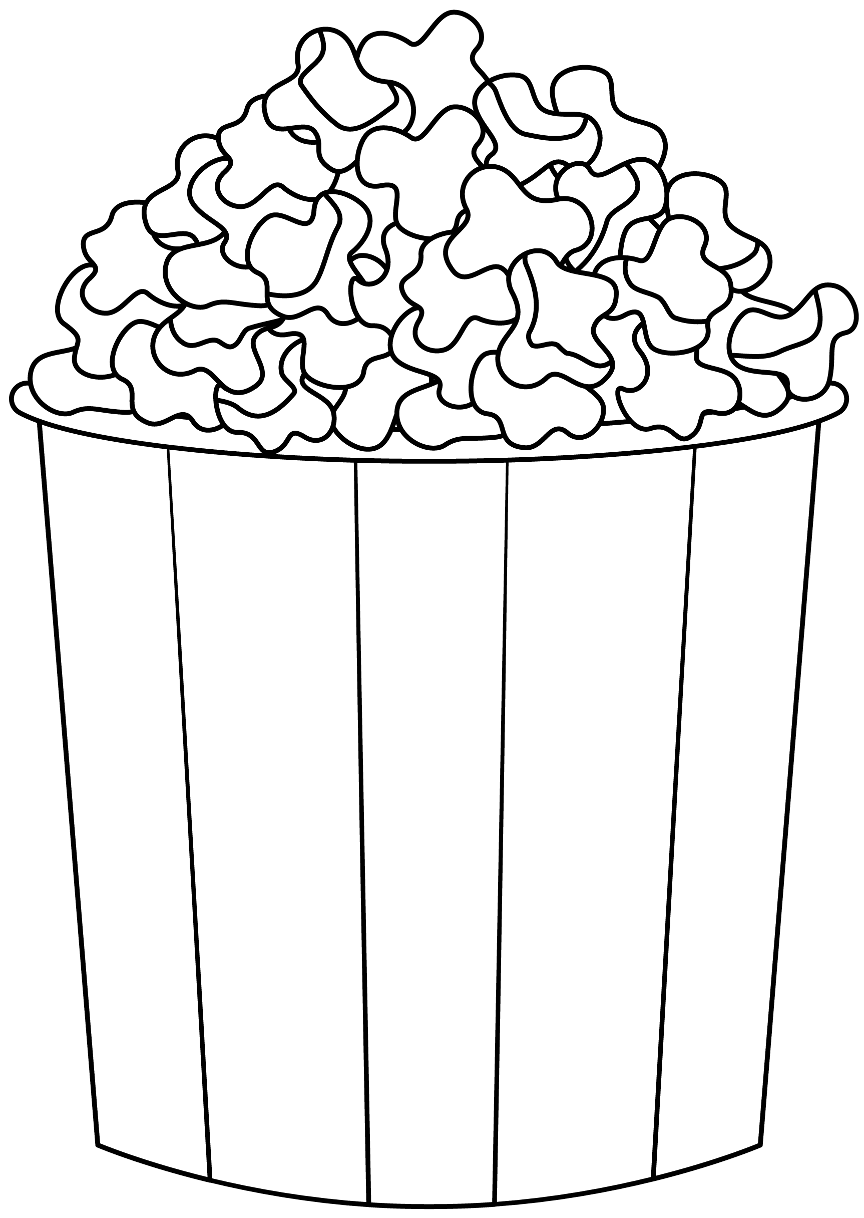 Popcorn printable template free printable papercraft templates