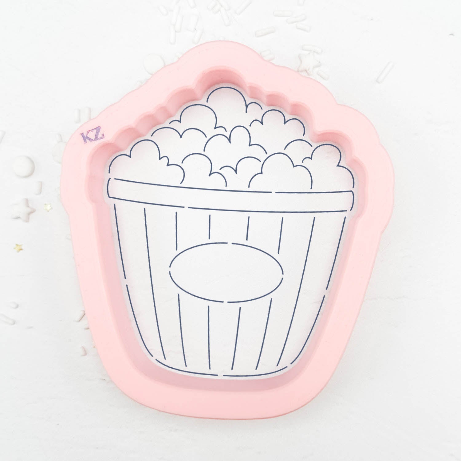 Popcorn bucket cutterstencil