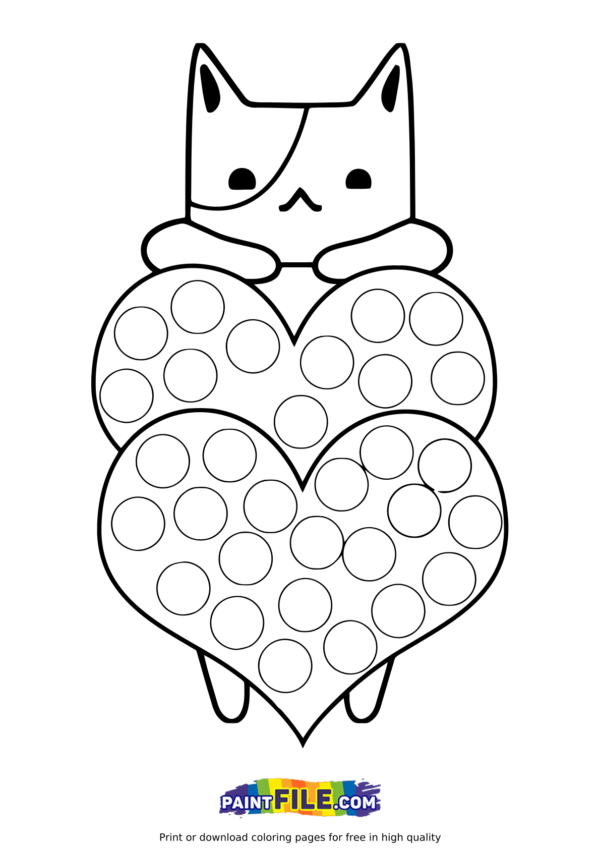 Pop it coloring pages printable for free download