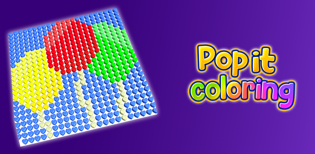 Pop it coloring art