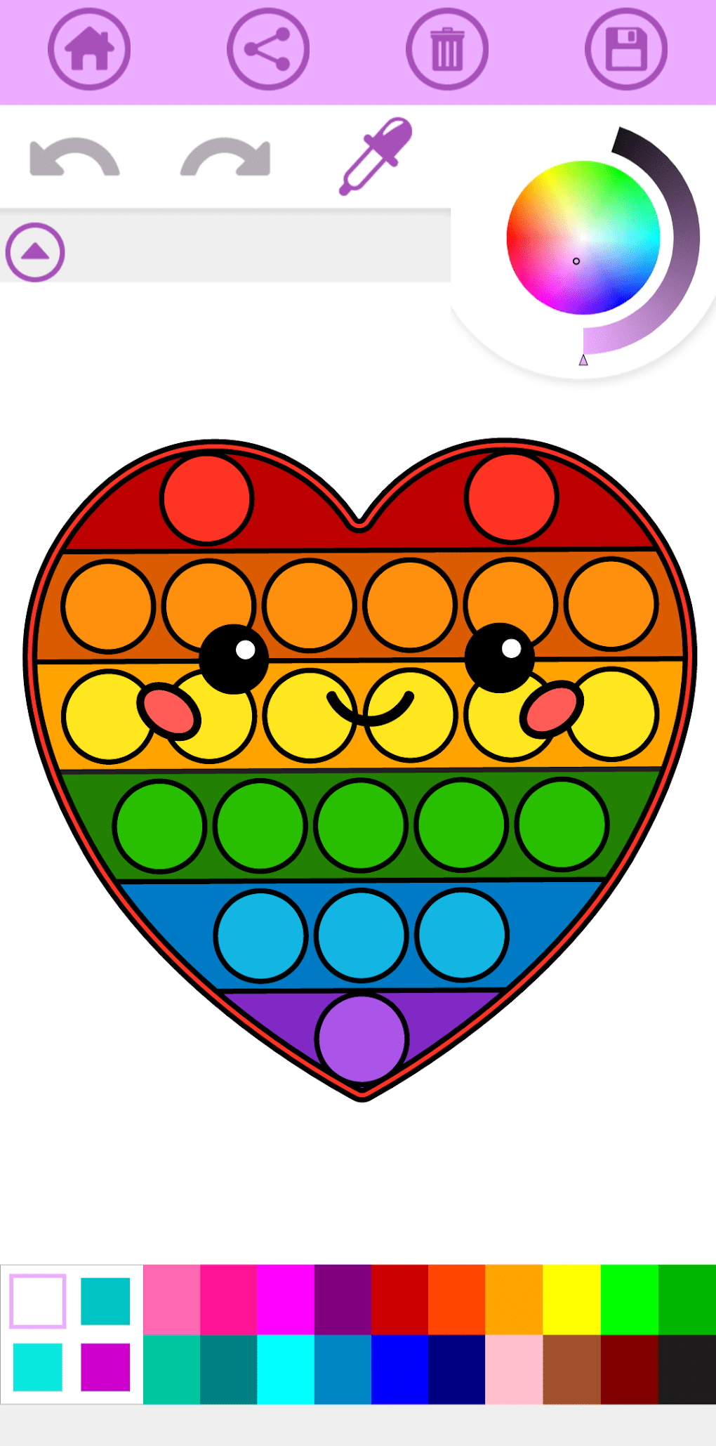 Pop it coloring book game for android