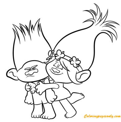 Poppy coloring pages